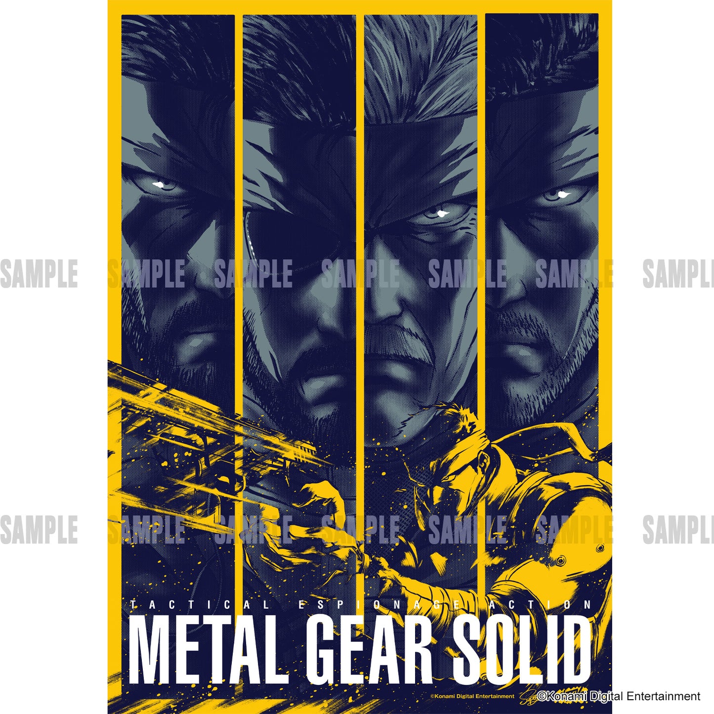 METAL GEAR SOLID　シルクスクリーンポスターby Superlog